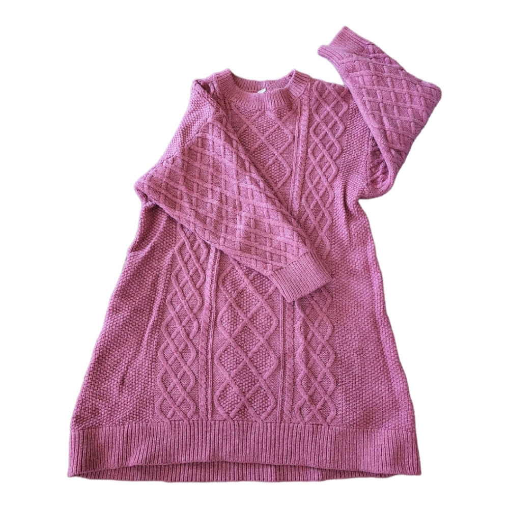 Uniqlo rose girls sweater dress sz.5/6